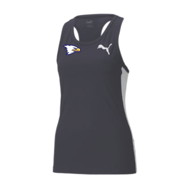 Womens Navy Running Singlet